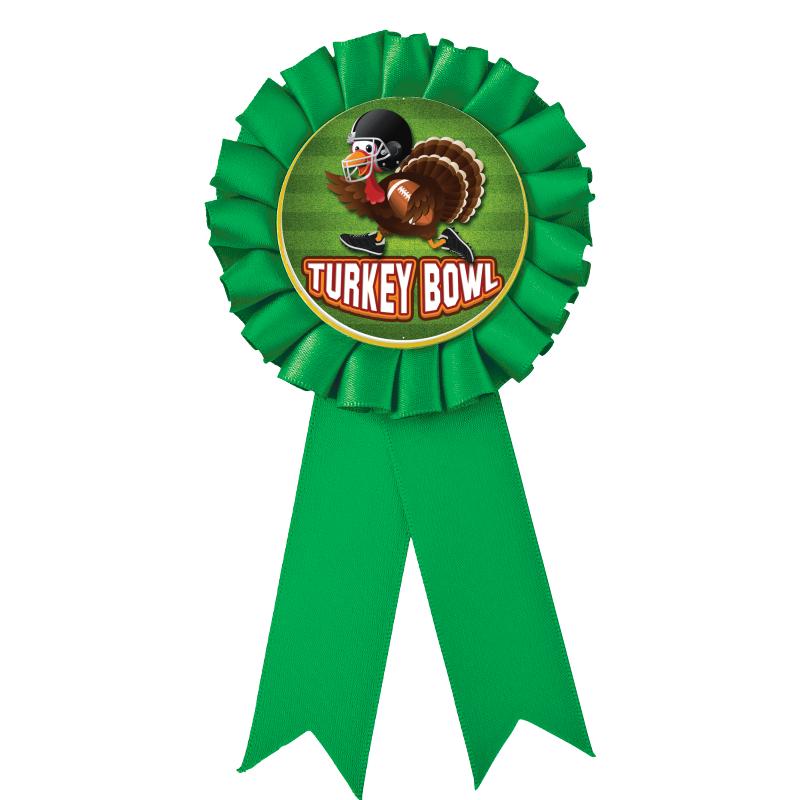 GREEN MYLAR ROSETTES