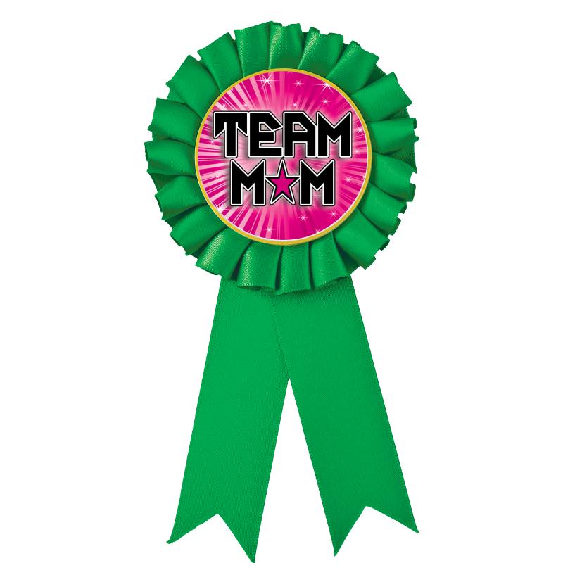 GREEN MYLAR ROSETTES