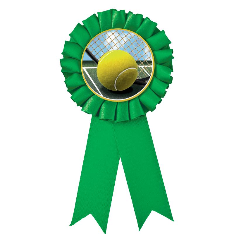 GREEN MYLAR ROSETTES
