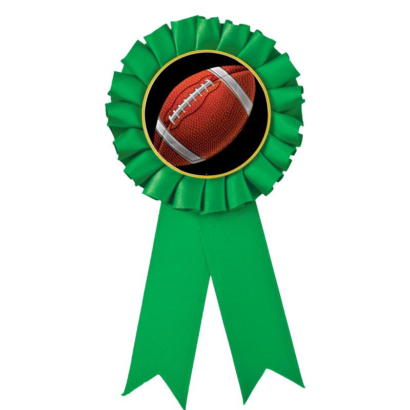 GREEN MYLAR ROSETTES