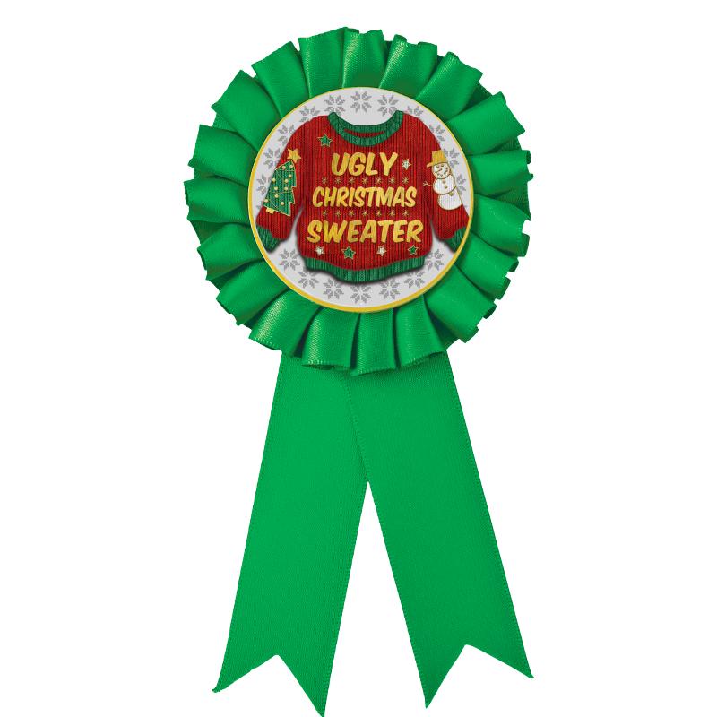 GREEN MYLAR ROSETTES