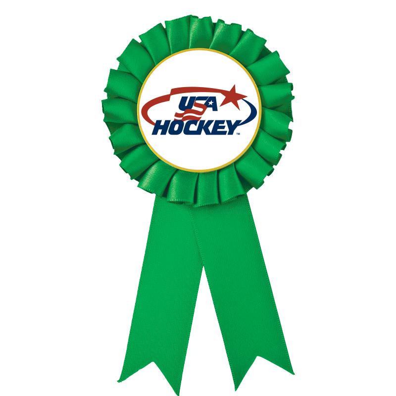 GREEN MYLAR ROSETTES