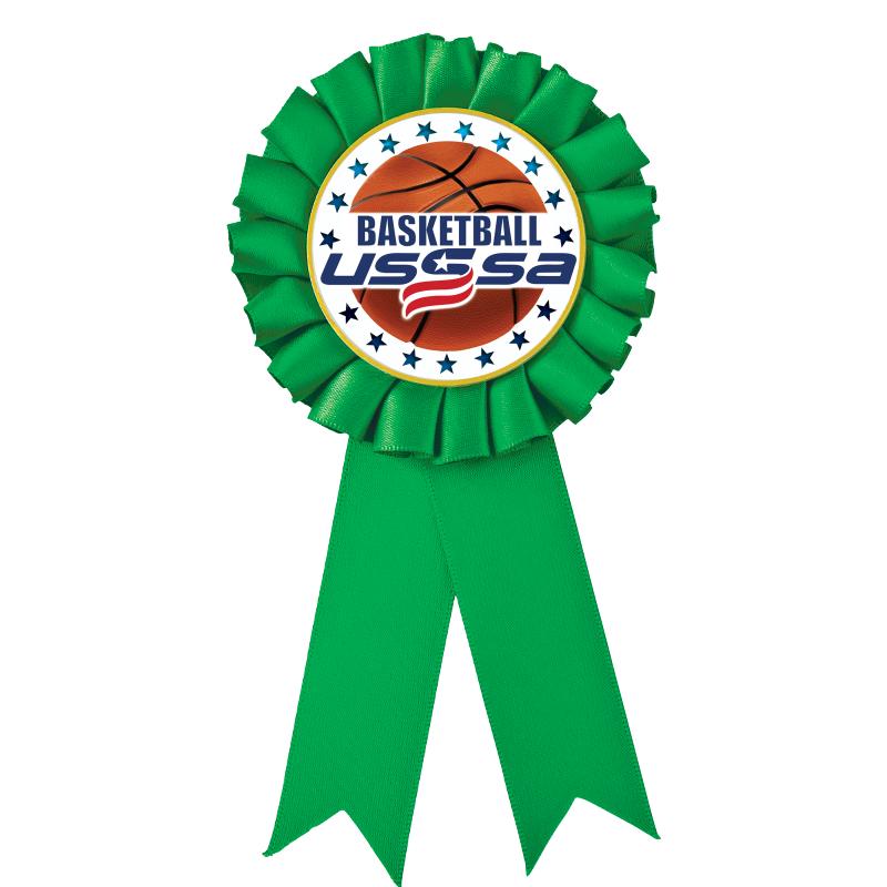 GREEN MYLAR ROSETTES