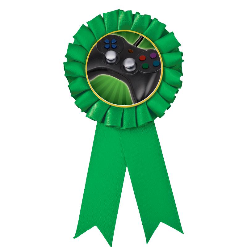 GREEN MYLAR ROSETTES