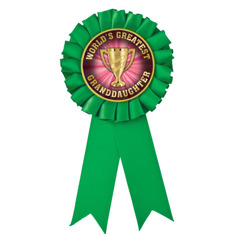 GREEN MYLAR ROSETTES