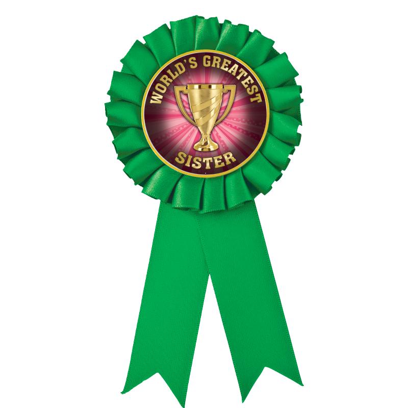 GREEN MYLAR ROSETTES