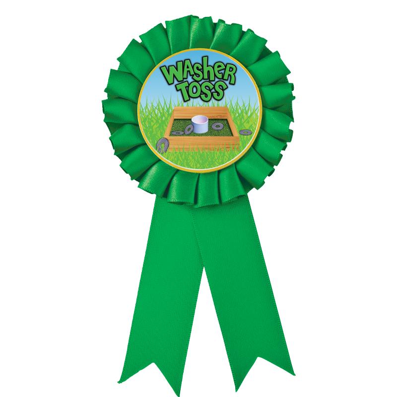 GREEN MYLAR ROSETTES