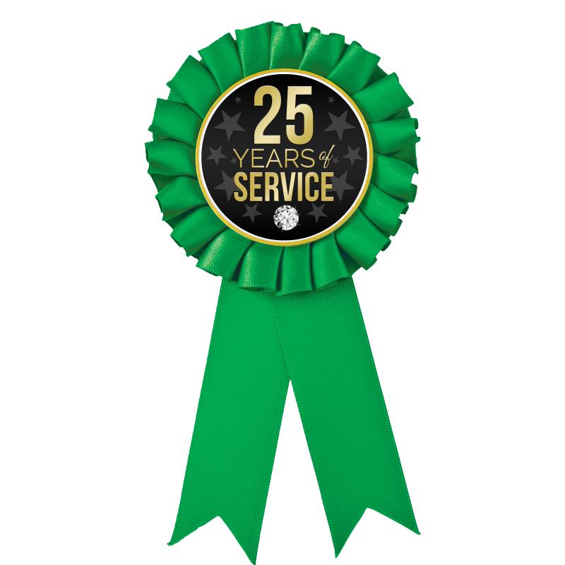 GREEN MYLAR ROSETTES