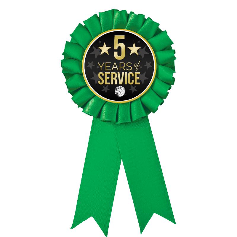 GREEN MYLAR ROSETTES