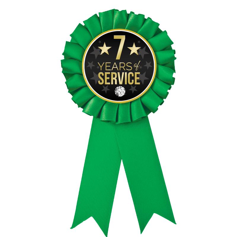 GREEN MYLAR ROSETTES