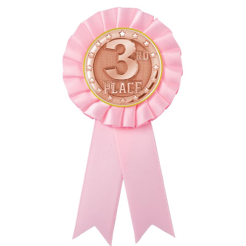 PINK MYLAR ROSETTES