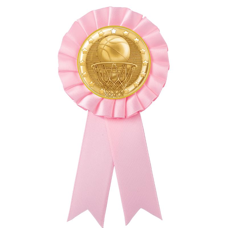 PINK MYLAR ROSETTES