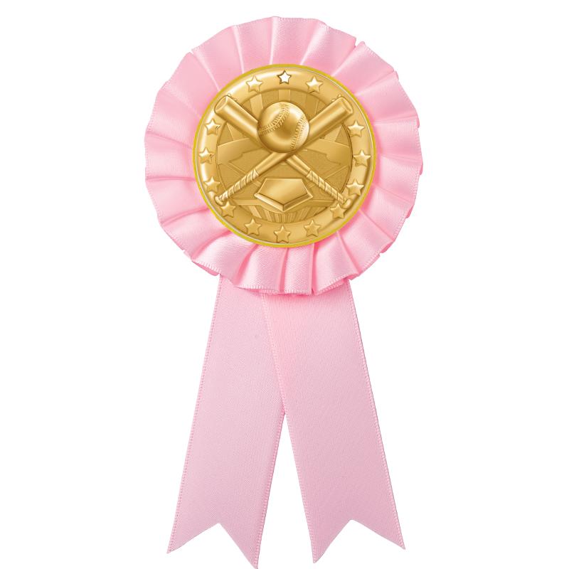PINK MYLAR ROSETTES