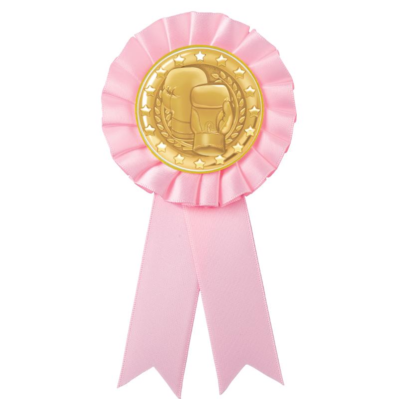 PINK MYLAR ROSETTES