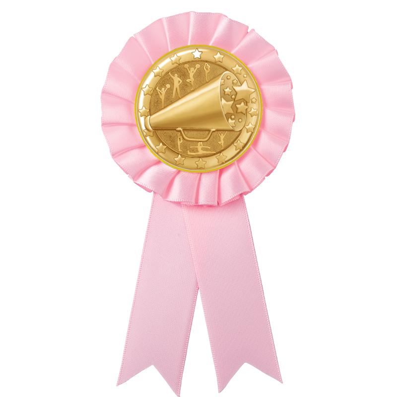 PINK MYLAR ROSETTES