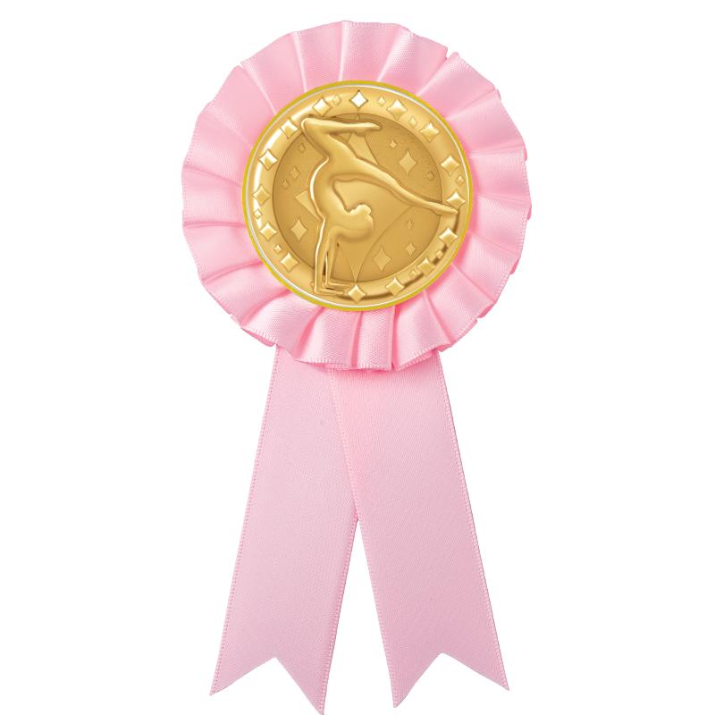 PINK MYLAR ROSETTES