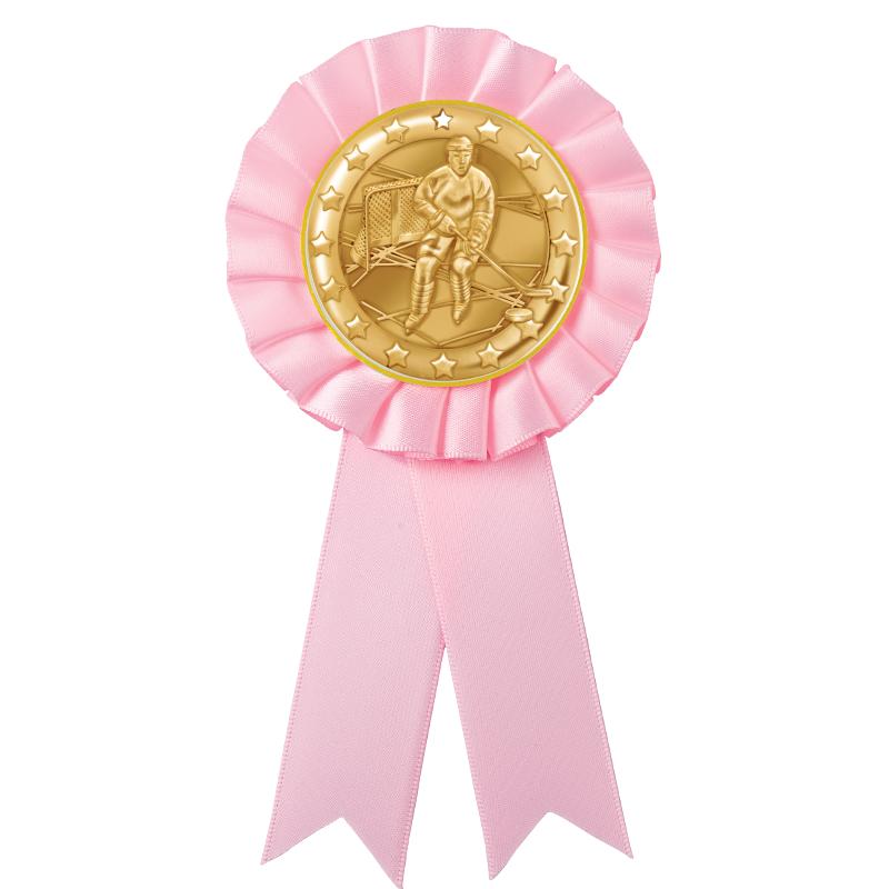 PINK MYLAR ROSETTES