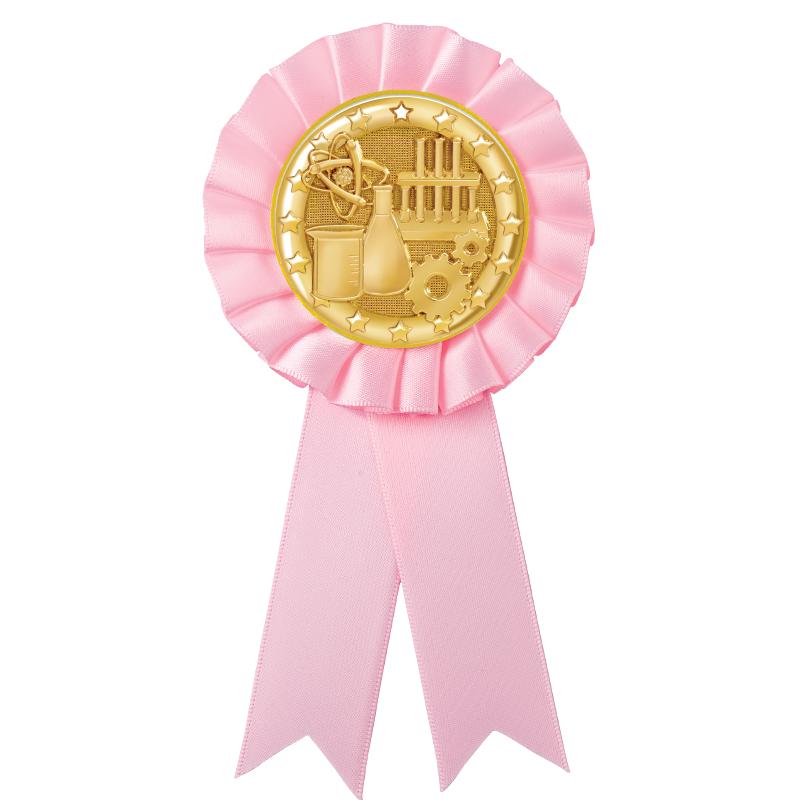 PINK MYLAR ROSETTES