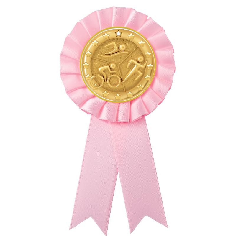 PINK MYLAR ROSETTES