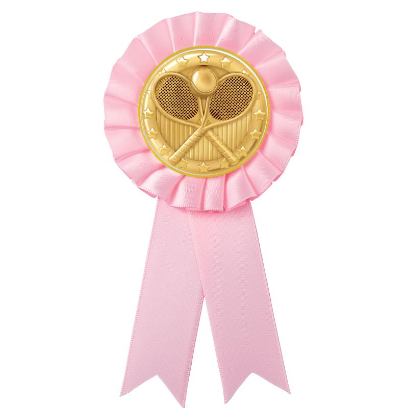 PINK MYLAR ROSETTES