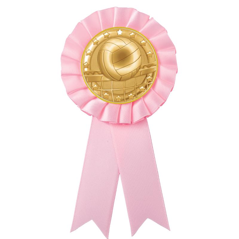 PINK MYLAR ROSETTES