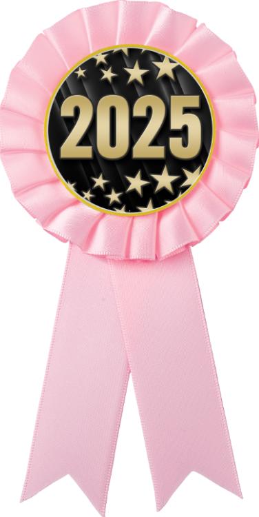 Pink Rosette Ribbon