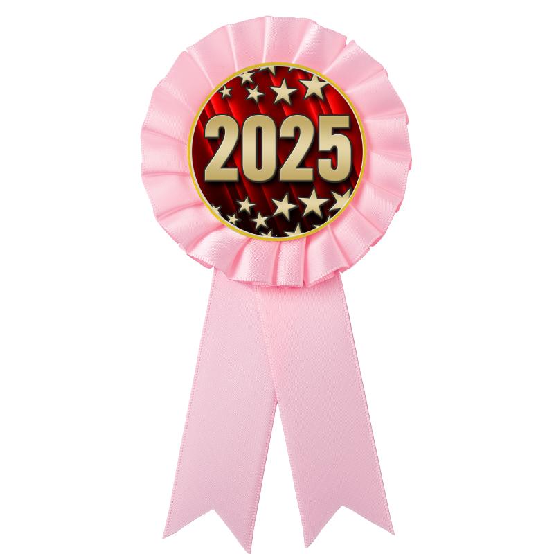 PINK MYLAR ROSETTES