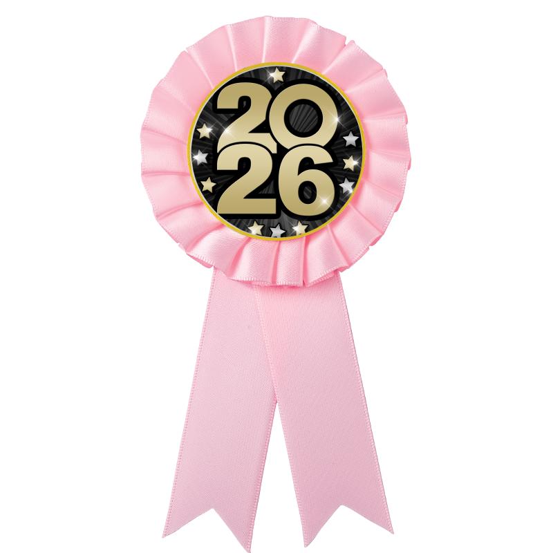 PINK MYLAR ROSETTES