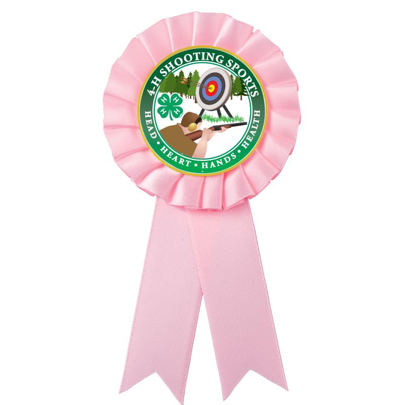 PINK MYLAR ROSETTES