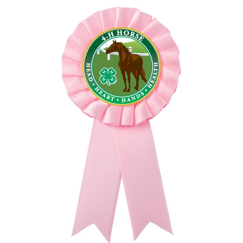 PINK MYLAR ROSETTES
