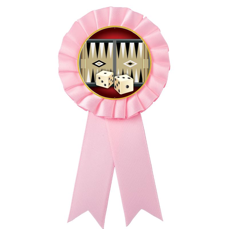 PINK MYLAR ROSETTES