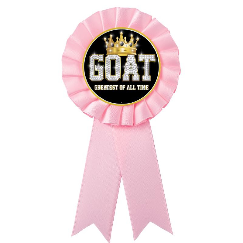 PINK MYLAR ROSETTES