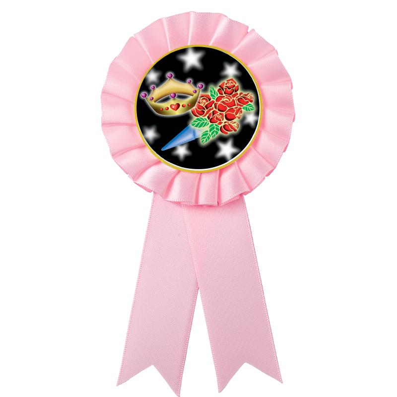PINK MYLAR ROSETTES