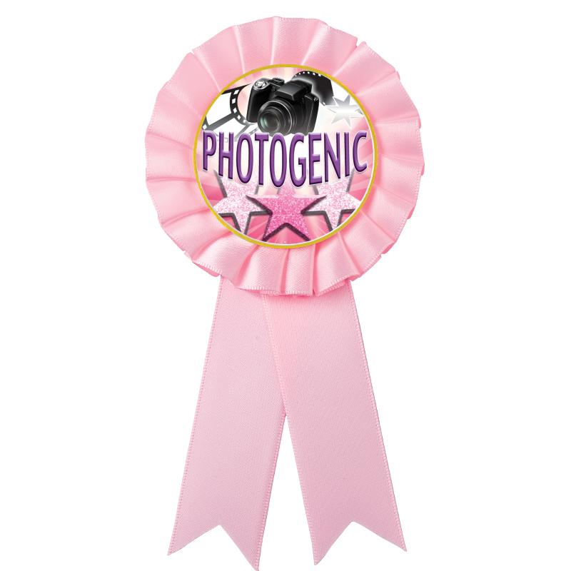PINK MYLAR ROSETTES