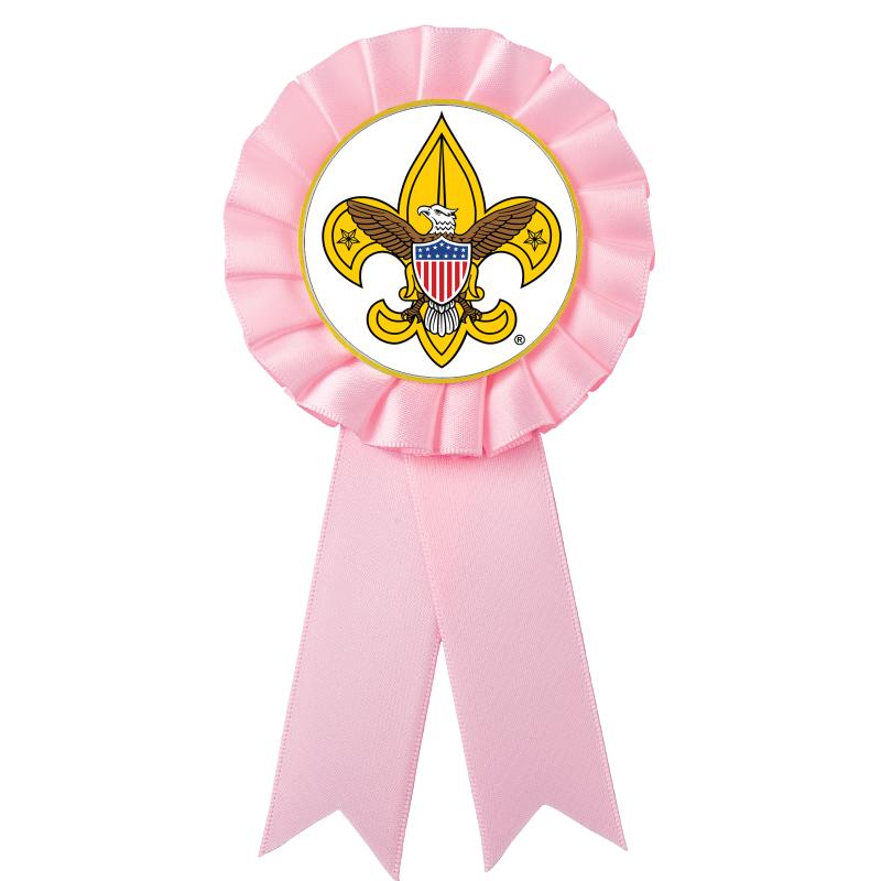 PINK MYLAR ROSETTES