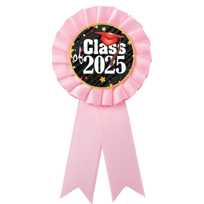 PINK MYLAR ROSETTES