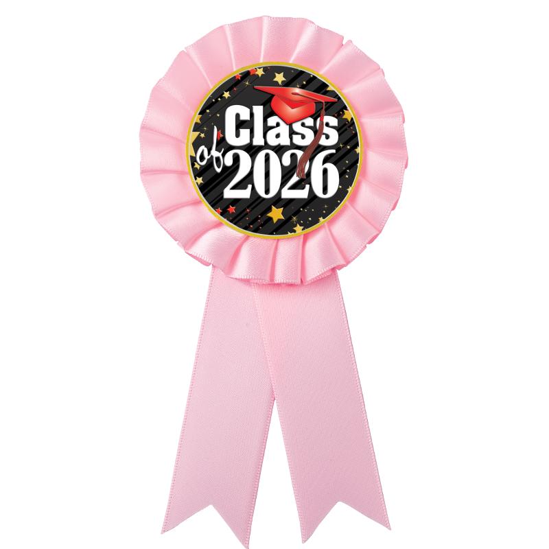 PINK MYLAR ROSETTES