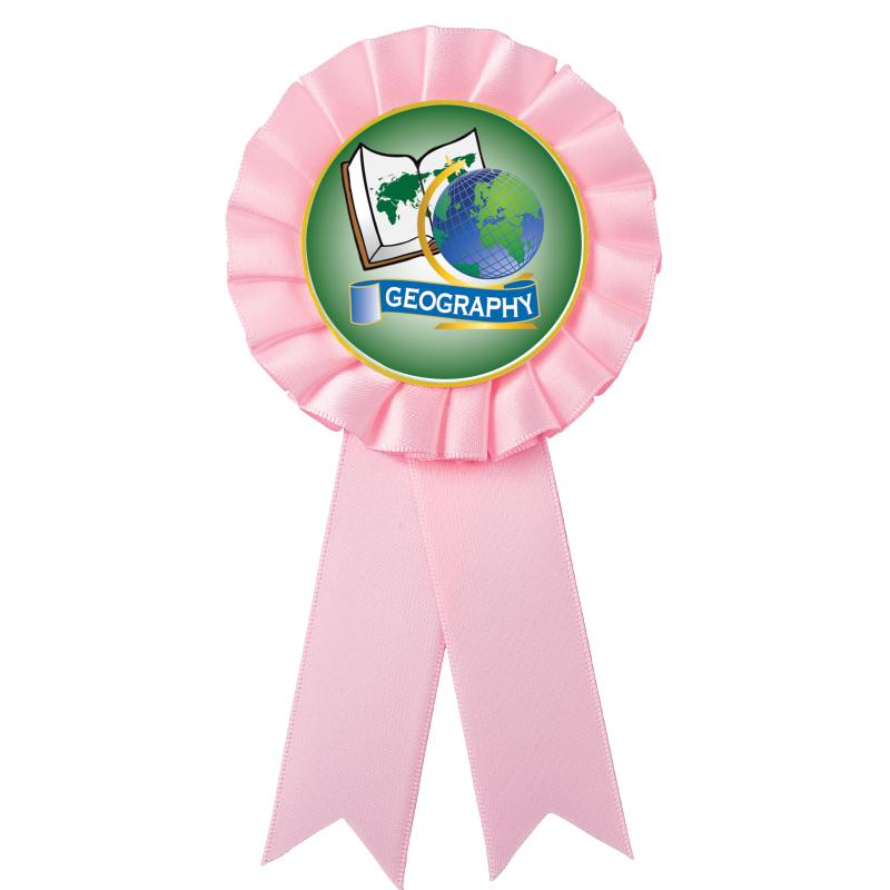PINK MYLAR ROSETTES
