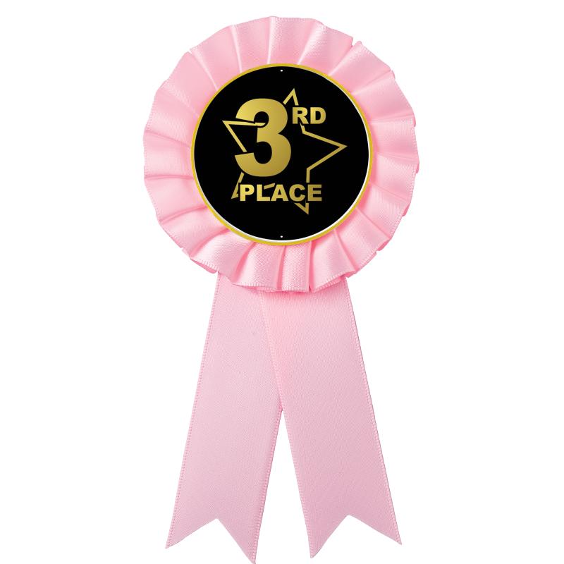 PINK MYLAR ROSETTES