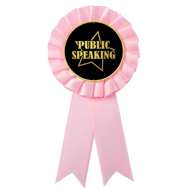 PINK MYLAR ROSETTES