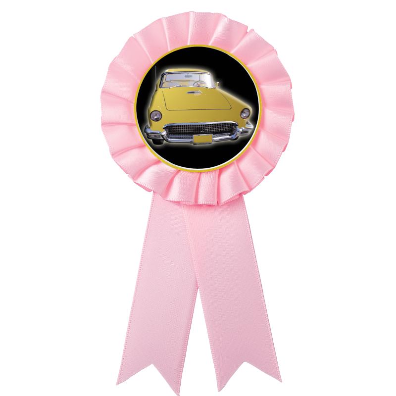 PINK MYLAR ROSETTES
