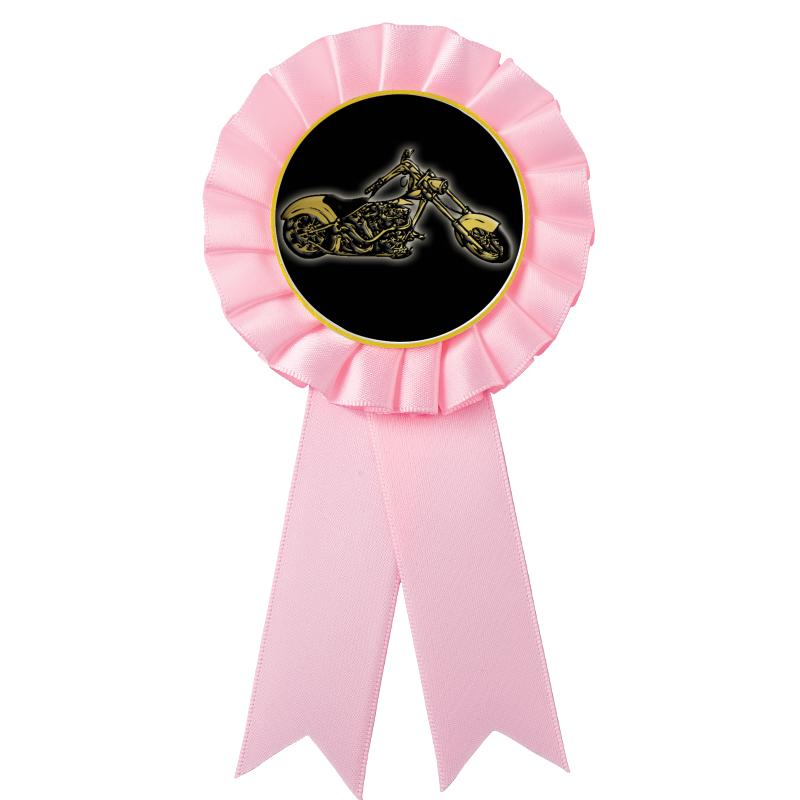 PINK MYLAR ROSETTES