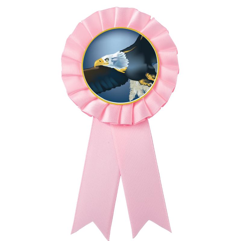 PINK MYLAR ROSETTES