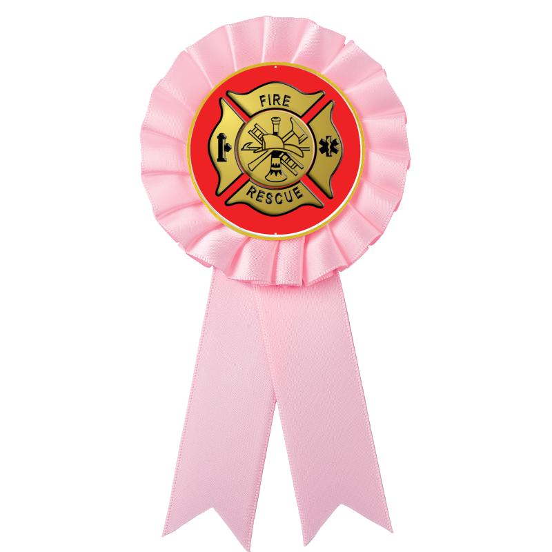 PINK MYLAR ROSETTES