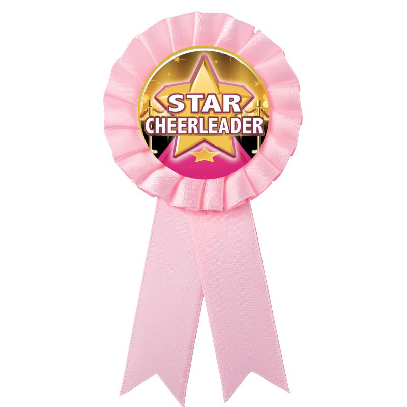 PINK MYLAR ROSETTES