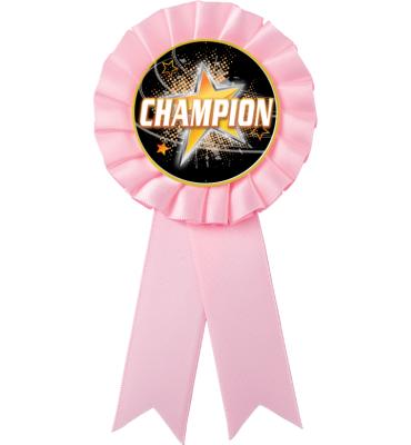 Pink Rosette Ribbon