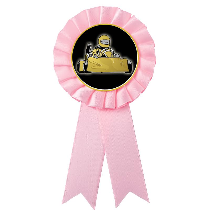 PINK MYLAR ROSETTES
