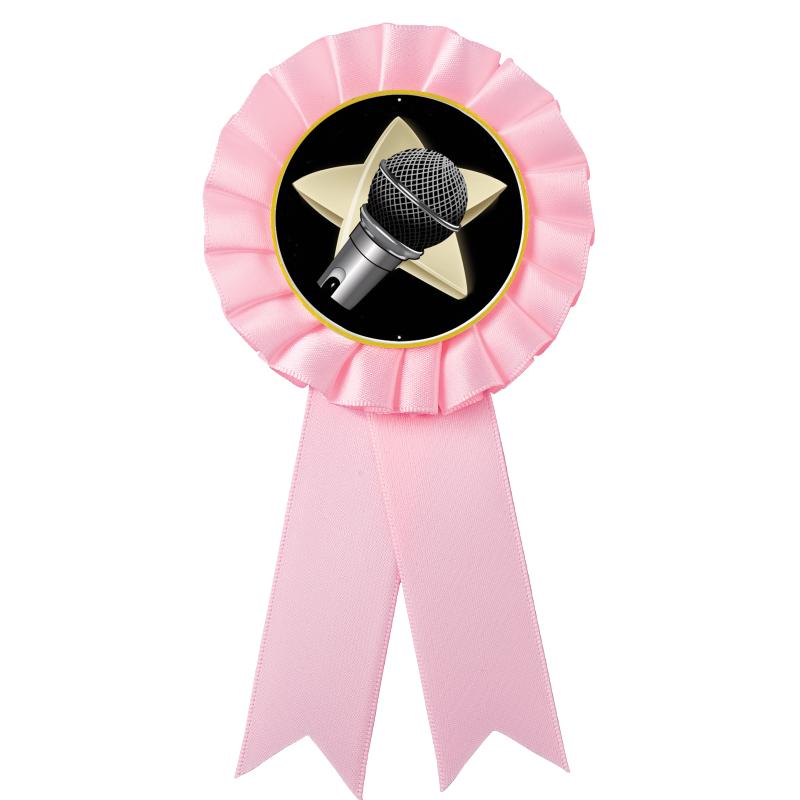 PINK MYLAR ROSETTES