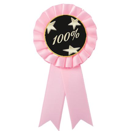 PINK MYLAR ROSETTES