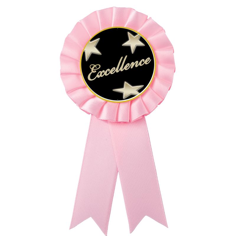PINK MYLAR ROSETTES